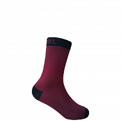 DexShell KINDER Ultra Thin Short Socks | Wasserdicht | Dunkelrot
