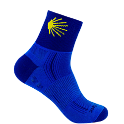 WRIGHTSOCK Stride Quarter | Mitteldick | Jakobsweg Royal Blue