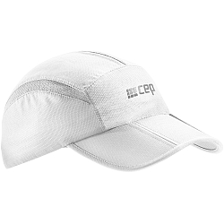 CEP Running Cap | Faltbare Schirmmtze | Wei