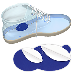 BLASENSTOPPER Klebepads *Aufkleben im Schuh*