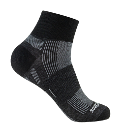 WRIGHTSOCK Eco Explore Quarter | Mitteldick | Schwarz