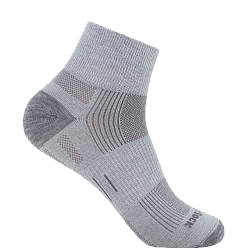 WRIGHTSOCK Eco Explore Quarter | Mitteldick | Grau