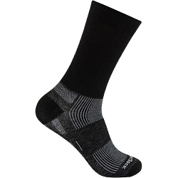WRIGHTSOCK Eco Explore Crew | Mitteldick | Schwarz