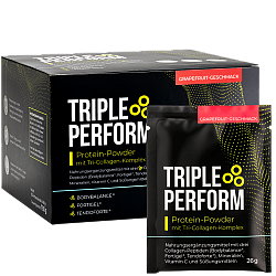 TRIPLE PERFORM Protein Powder l Tri-Collagen | Box mit 30 Beutel
