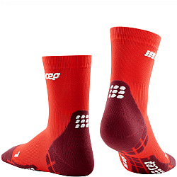 CEP Ultralight Short Cut Compression Socks Herren | Lava Dark Red