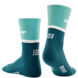 CEP The Run 4.0 Mid Cut Compression Socks Damen | Ocean Petrol