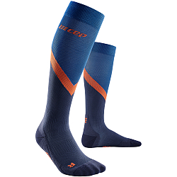 CEP The Run 4.0 Compression Socks Damen | Chevron Peacoat Blue