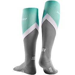 CEP The Run 4.0 Compression Socks Damen | Chevron Grey Ocean