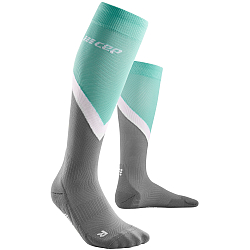 CEP The Run 4.0 Compression Socks Herren | Chevron Grey Ocean