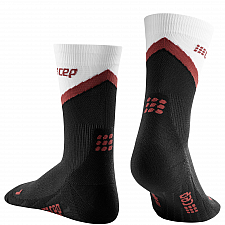 CEP The Run 4.0 Mid Cut Compression Socks Damen | Chevron Black White