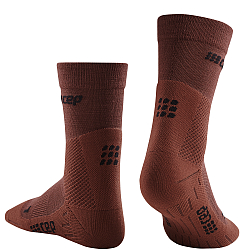 CEP Cold Weather Mid Cut Compression Socks Herren | Dark Orange