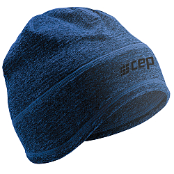 CEP Winter Run Laufmtze | Dark Blue Melange