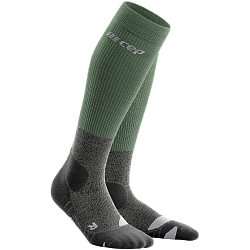 CEP Hiking Merino Compression Socks Herren | Green Grey