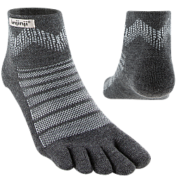 Injinji Outdoor Midweight Mini Crew Zehensocken | Mitteldick | Grau