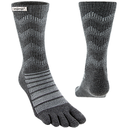 Injinji Outdoor Midweight Crew Zehensocken | Mitteldick | Slate Grau