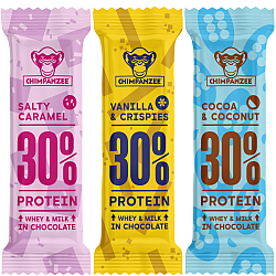 CHIMPANZEE High Protein Bar 30 % Testpaket | Glutenfrei