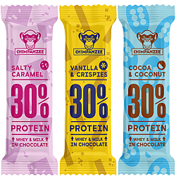 CHIMPANZEE High Protein Bar 30 % Testpaket | Glutenfrei