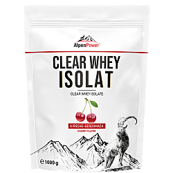 AlpenPower Clear Whey Isolat Drink 1000 g Beutel *84 % Eiwei*