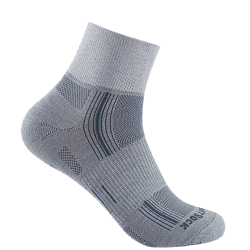 WRIGHTSOCK Stride Quarter | Mitteldick | Hellgrau