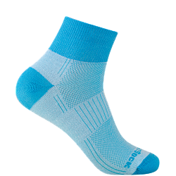WRIGHTSOCK Coolmesh II Quarter | Dnn | Hellblau