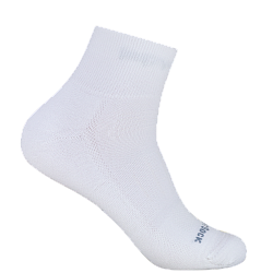 WRIGHTSOCK Endurance Quarter | Mitteldick mit Polster | Wei