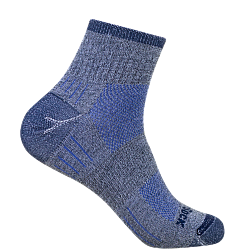WRIGHTSOCK Escape Quarter | Mitteldick | Grau Blau
