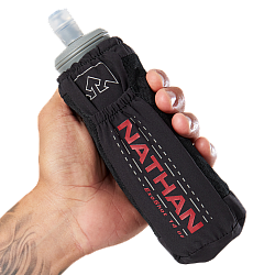NATHAN Exoshot 2.0 Softflask 414 ml Trinkflasche | Schwarz