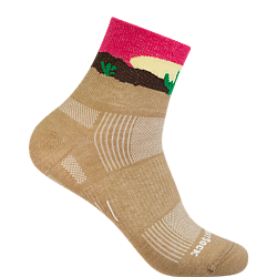 WRIGHTSOCK Stride Quarter | Mitteldick | Desert Cactus