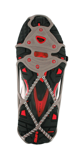 Yaktrax Run Schneeketten fr Lufer mit Spikes und Spiralen